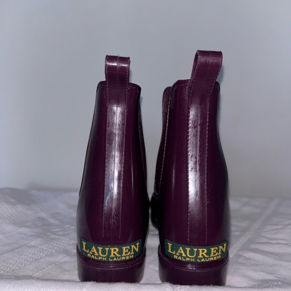 Ralph Lauren Deep Purple Ankle Rainboot - Picture 3 of 5